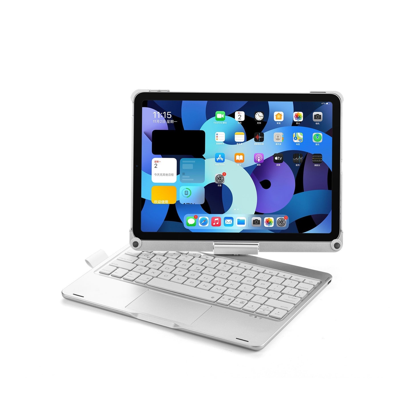 12.9 Inch Wireless Backlit Touch Rotary Bluetooth Keyboard