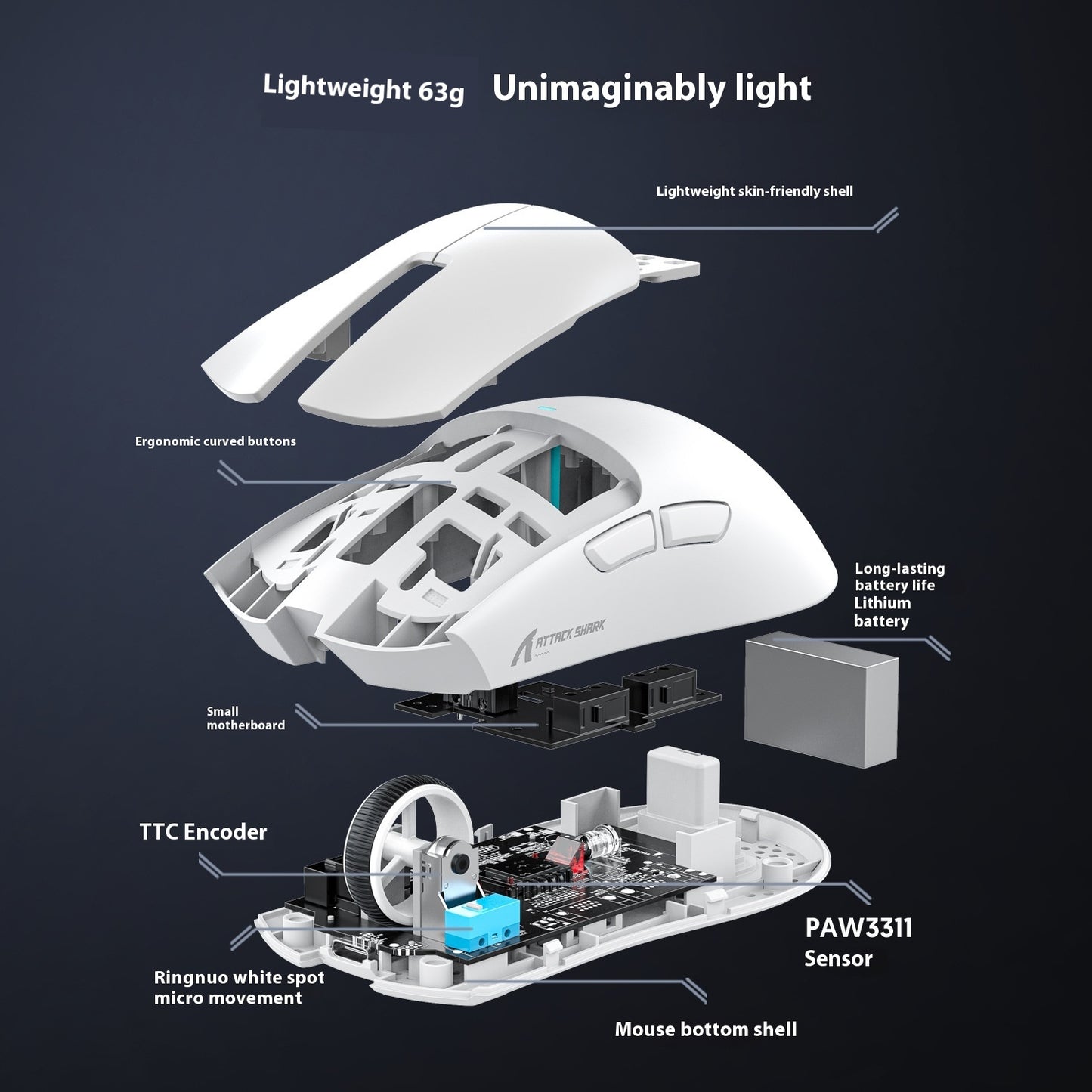 X11 Lightweight Mouse Wired Wireless Bluetooth With RGB Charging Base