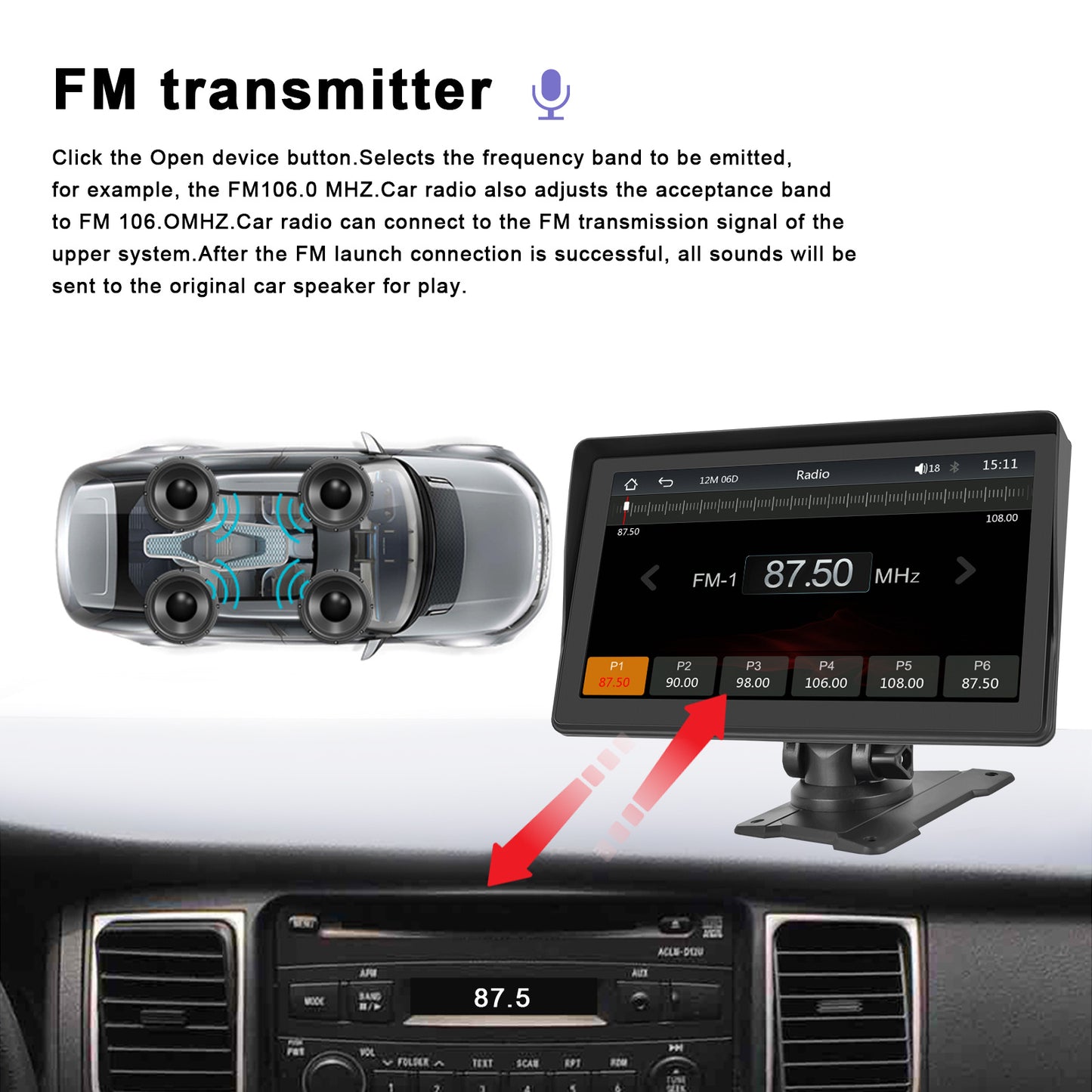 New Wireless Portable Bluetooth Player
