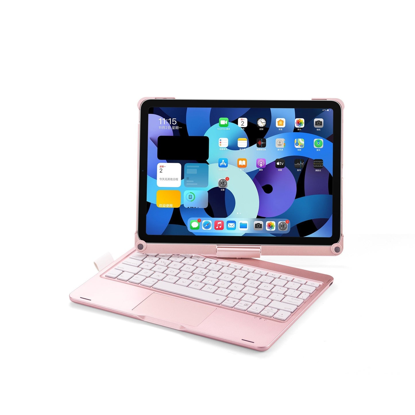 12.9 Inch Wireless Backlit Touch Rotary Bluetooth Keyboard