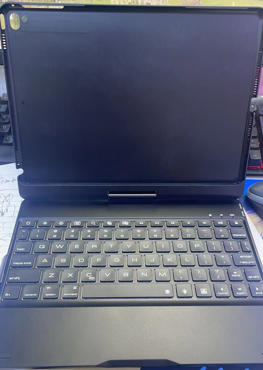 12.9 Inch Wireless Backlit Touch Rotary Bluetooth Keyboard