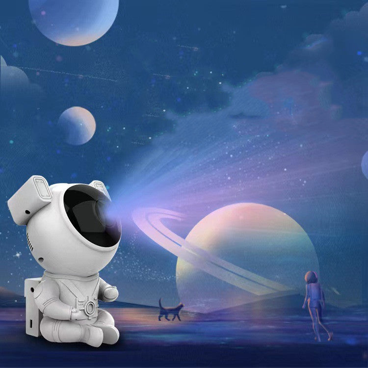 Bluetooth Music Sitting Astronaut Star Projection Light Laser Projection Atmosphere Night Light