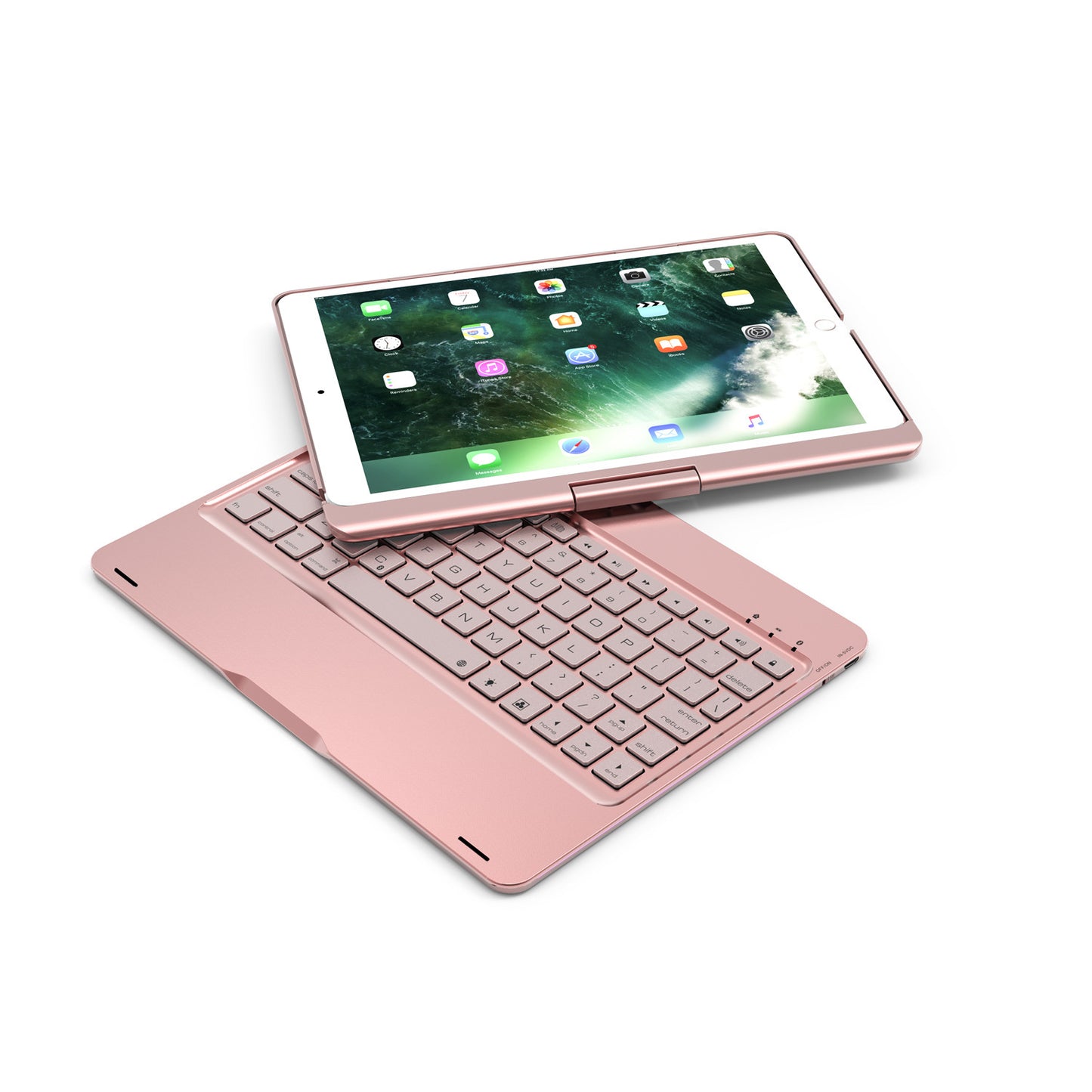 12.9 Inch Wireless Backlit Touch Rotary Bluetooth Keyboard