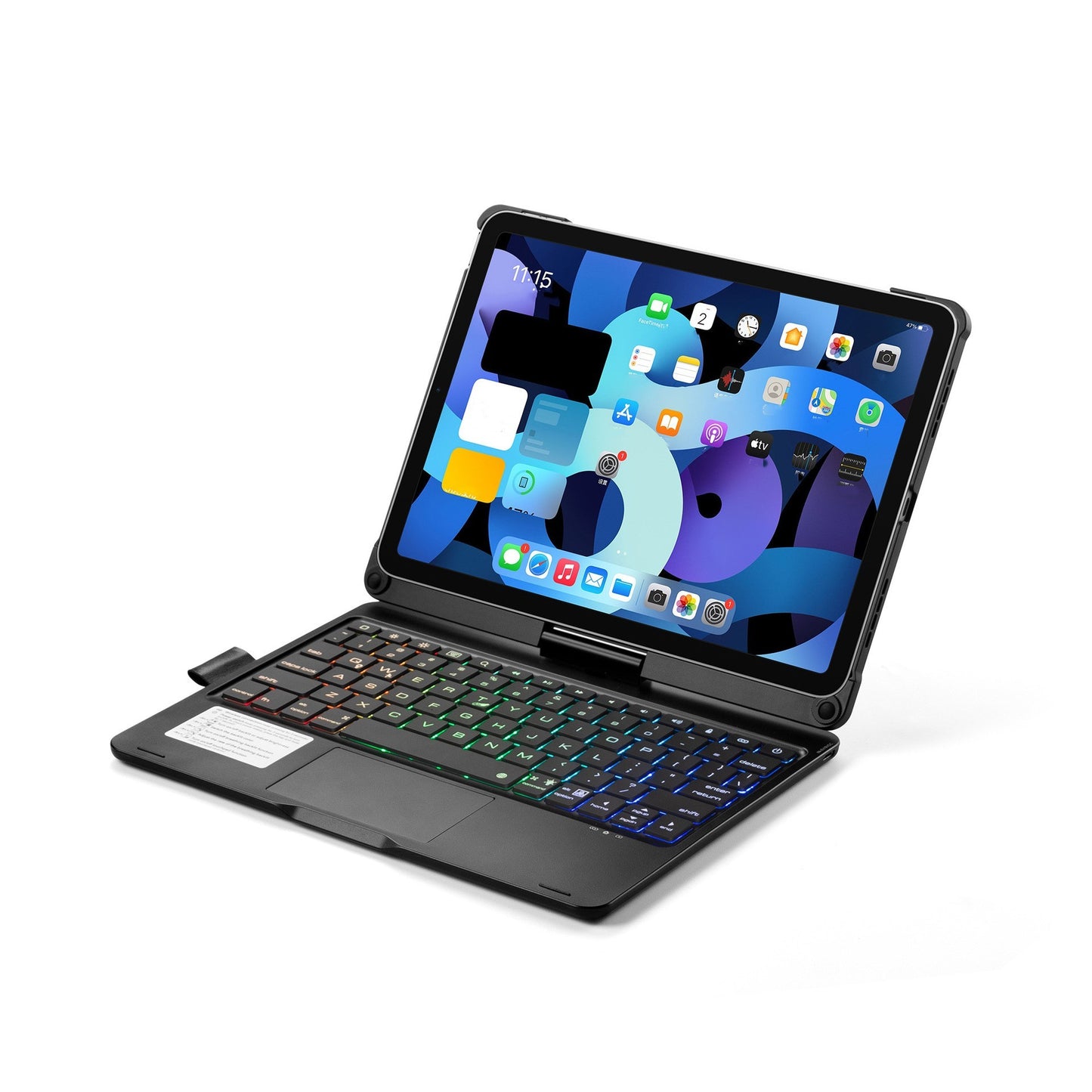 12.9 Inch Wireless Backlit Touch Rotary Bluetooth Keyboard