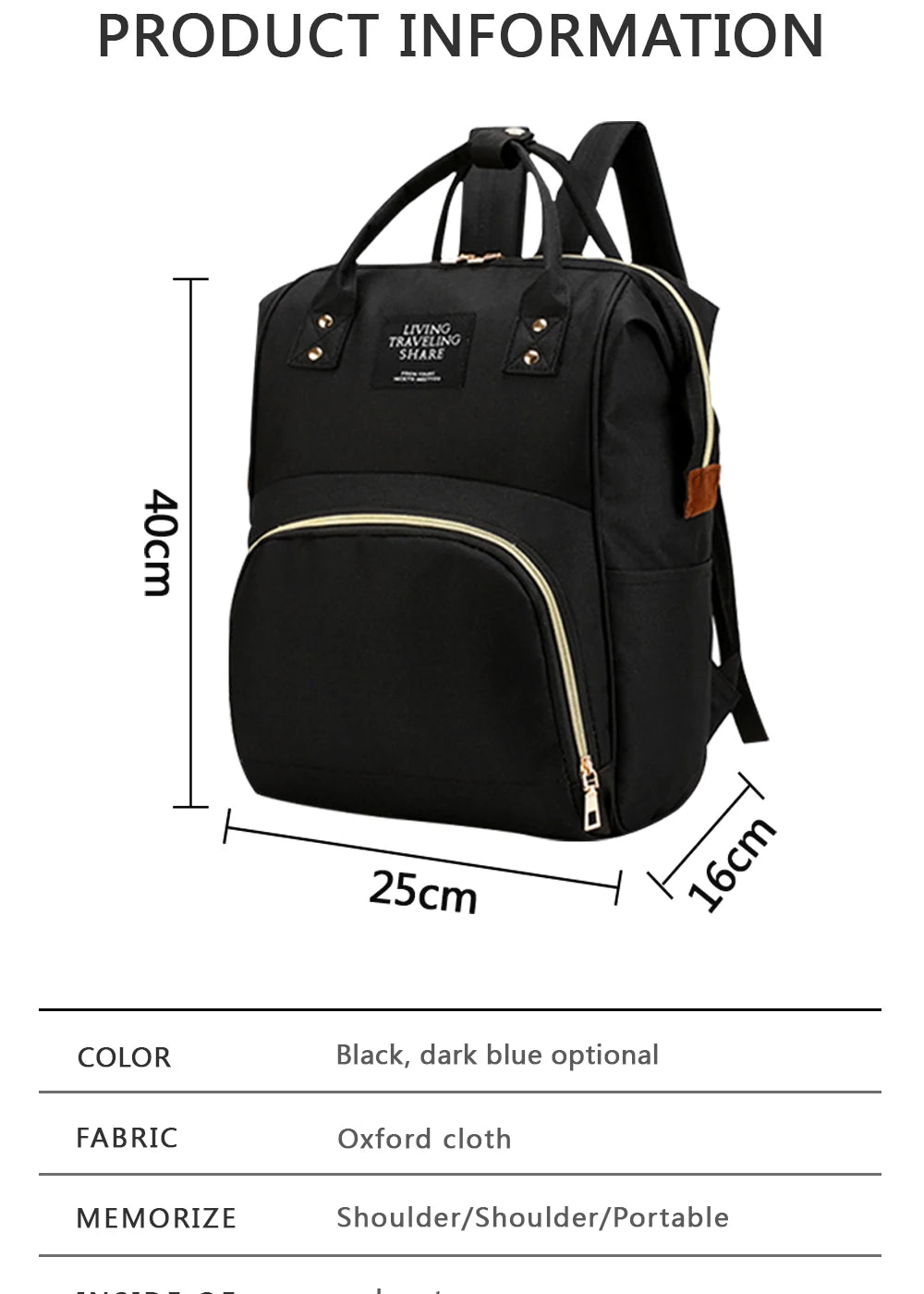 Backpack Bag Mummy Large Capacity Bag Mom Baby Multi-function Waterproof Outdoor Travel Diaper Bags For Baby Care
