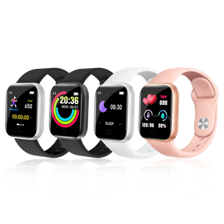 Y68 1.44 inch Smart Watch, Support Heart Rate Blood Pressure Blood Oxygen Monitoring, Y68 Black, Y68 Pink