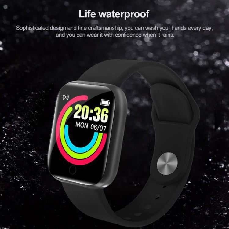 Y68 1.44 inch Smart Watch, Support Heart Rate Blood Pressure Blood Oxygen Monitoring, Y68 Black, Y68 Pink