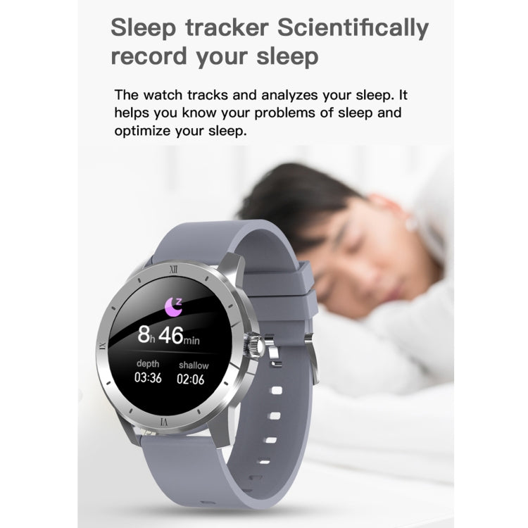 MX12 1.3 inch IPS Color Screen IP68 Waterproof Smart Watch, Support Bluetooth Call / Sleep Monitoring / Heart Rate Monitoring, Steel Strap