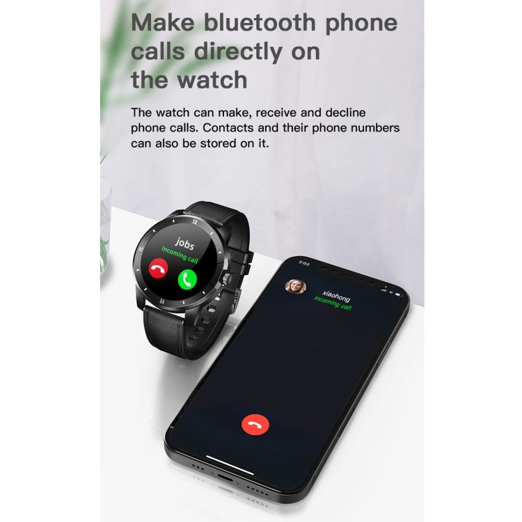 MX12 1.3 inch IPS Color Screen IP68 Waterproof Smart Watch, Support Bluetooth Call / Sleep Monitoring / Heart Rate Monitoring, Steel Strap