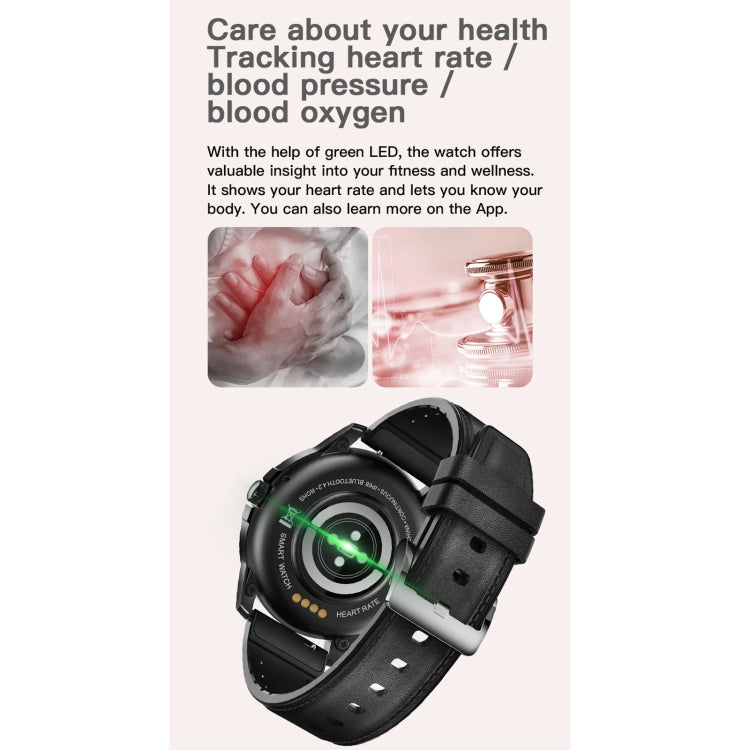 MX12 1.3 inch IPS Color Screen IP68 Waterproof Smart Watch, Support Bluetooth Call / Sleep Monitoring / Heart Rate Monitoring, Steel Strap