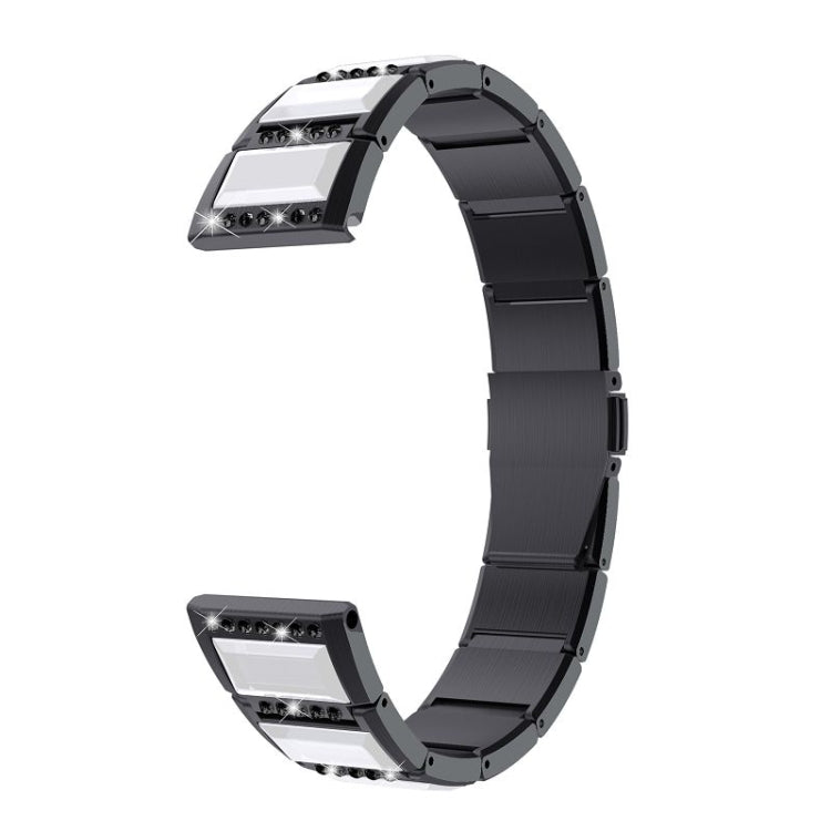 Stainless Steel Diamond Encrusted Replacement Watchbands, For Samsung Galaxy Watch 42mm, For Samsung Galaxy Watch 46mm, For Samsung Galaxy Watch 3 45mm, For Samsung Galaxy Watch Active2 44mm / Watch Active2 40mm / Watch Active