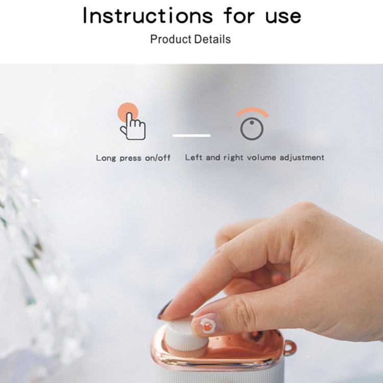 CM-2 3W Camera Shape Mini Single Speaker Bluetooth Speaker with Lanyard