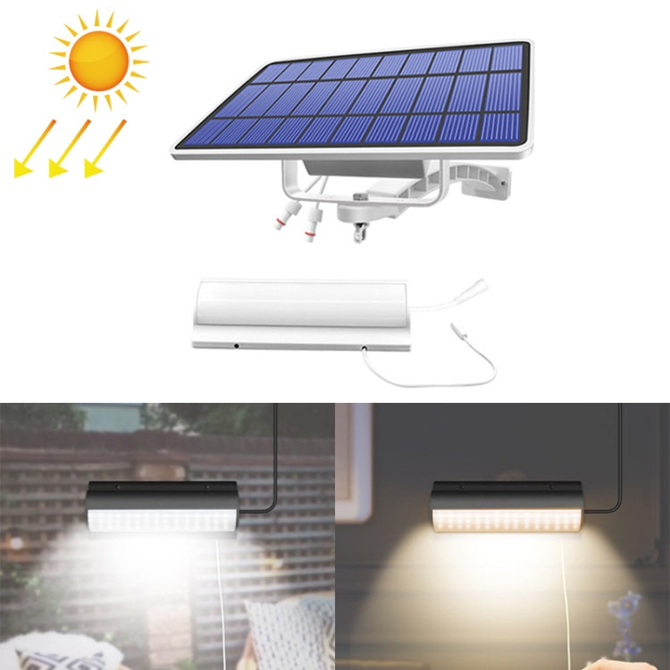 Pull-Switch 2 in 1 Solar Light 60-LEDs Landscape Courtyard Wall Lamp, White Light, Warm Light
