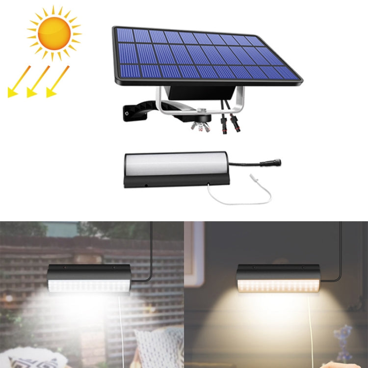 Pull-Switch 2 in 1 Solar Light 60-LEDs Landscape Courtyard Wall Lamp, White Light, Warm Light