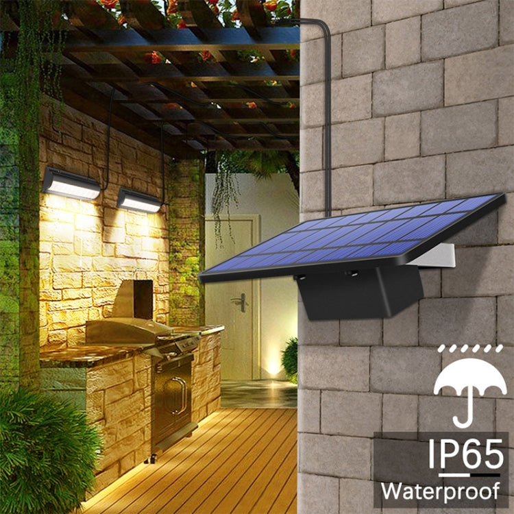 Pull-Switch 2 in 1 Solar Light 60-LEDs Landscape Courtyard Wall Lamp, White Light, Warm Light
