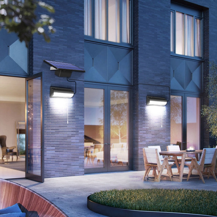 Pull-Switch 2 in 1 Solar Light 60-LEDs Landscape Courtyard Wall Lamp, White Light, Warm Light