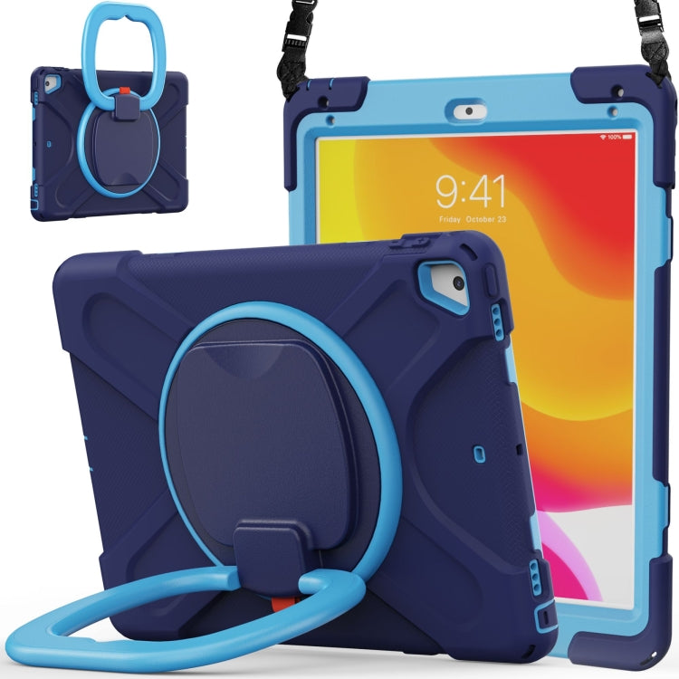 Silicone + PC Protective Case with Holder & Shoulder Strap, For Samsung Galaxy Tab S8 / Galaxy Tab S7 T870 / T875, For Samsung Galaxy Tab A7 10.4 (2020) T500 / T505, For iPad 9.7 inch (2018/2017)
