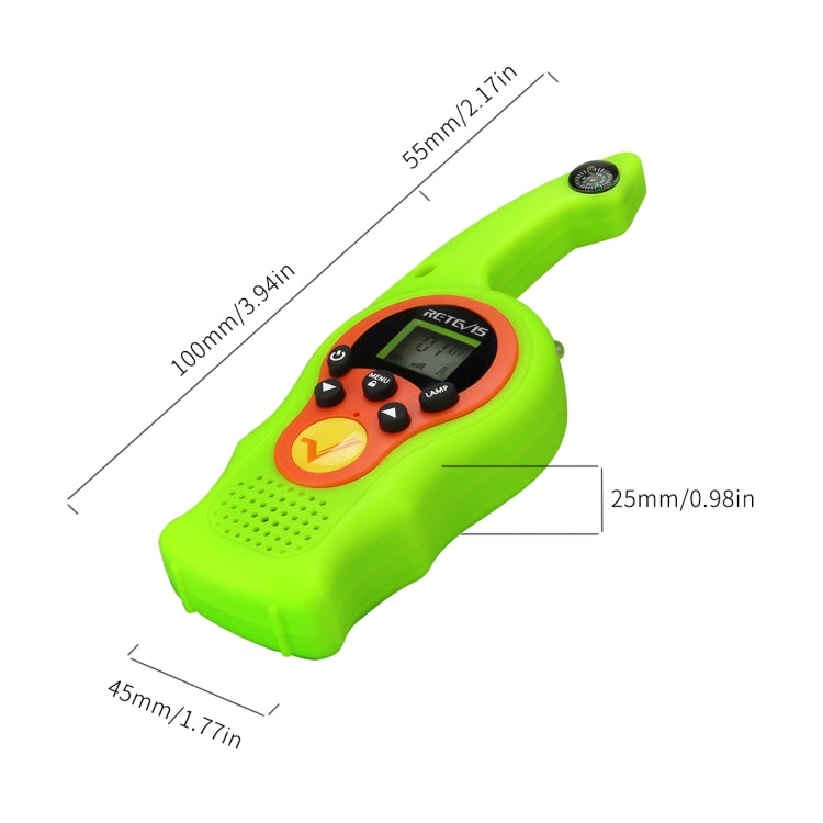1 Pair RETEVIS RT75 0.5W US Frequency 22CHS FRS License-free Children Handheld Walkie Talkie, RT75