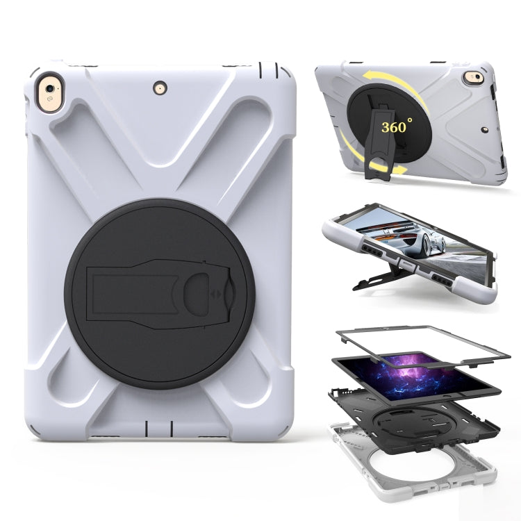 Shockproof Colorful Silicone + PC Protective Case with Holder, For iPad Pro 10.5