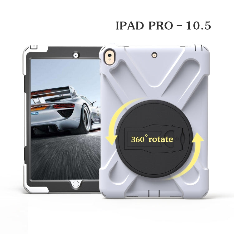 Shockproof Colorful Silicone + PC Protective Case with Holder, For iPad Pro 10.5