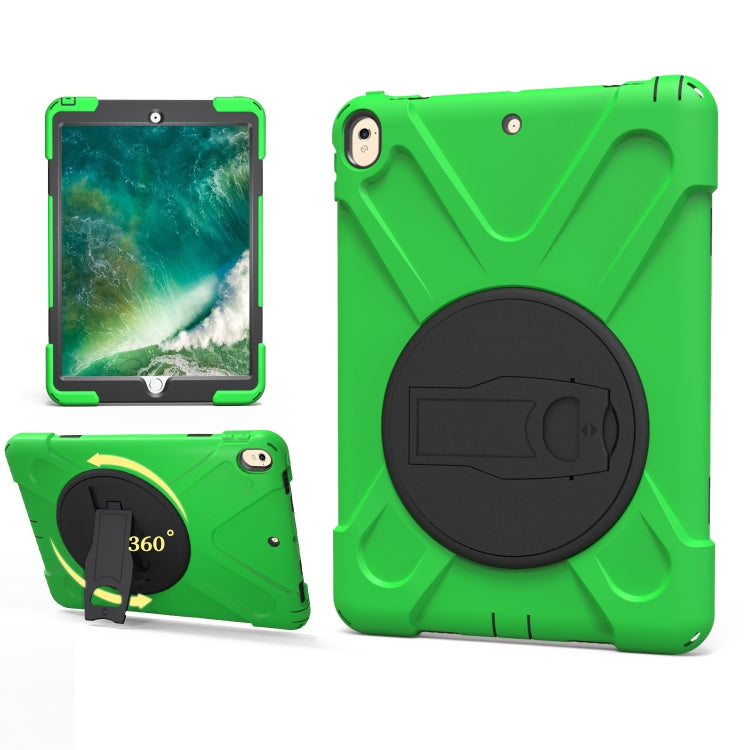 Shockproof Colorful Silicone + PC Protective Case with Holder, For iPad Pro 10.5