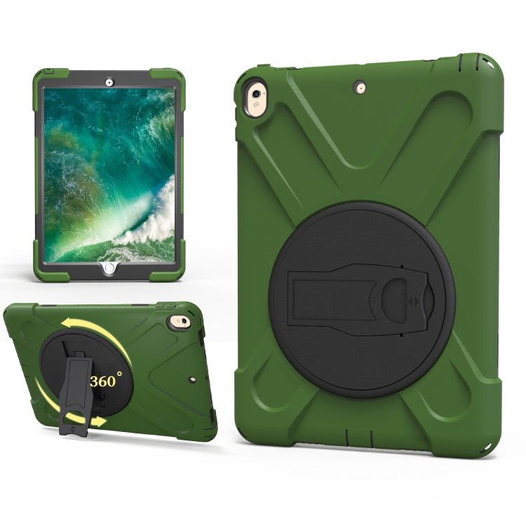 Shockproof Colorful Silicone + PC Protective Case with Holder, For iPad Pro 10.5