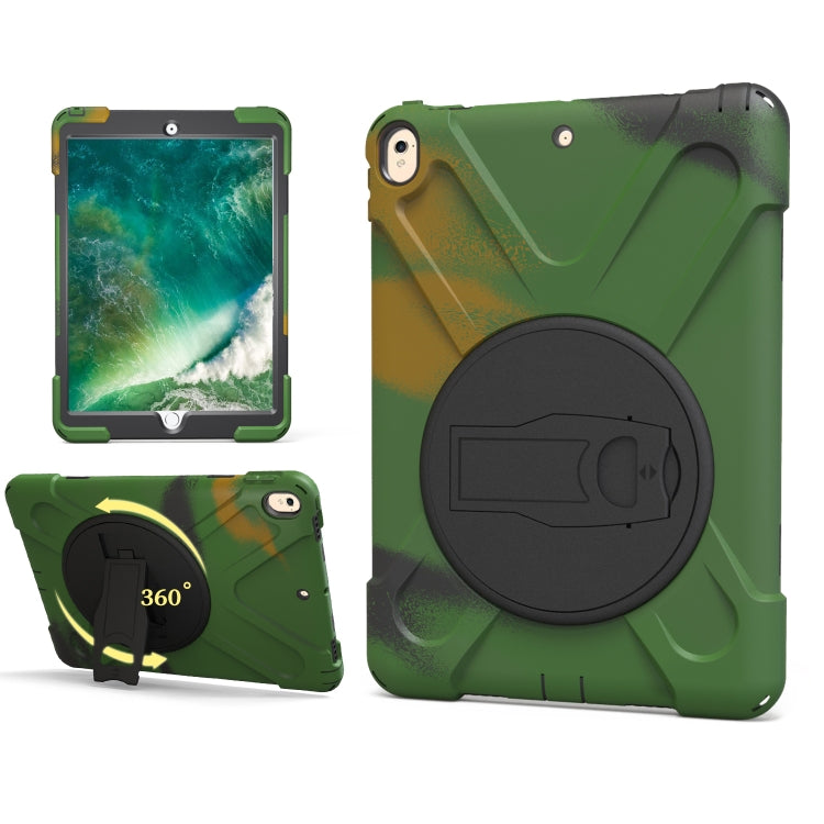 Shockproof Colorful Silicone + PC Protective Case with Holder, For iPad Pro 10.5