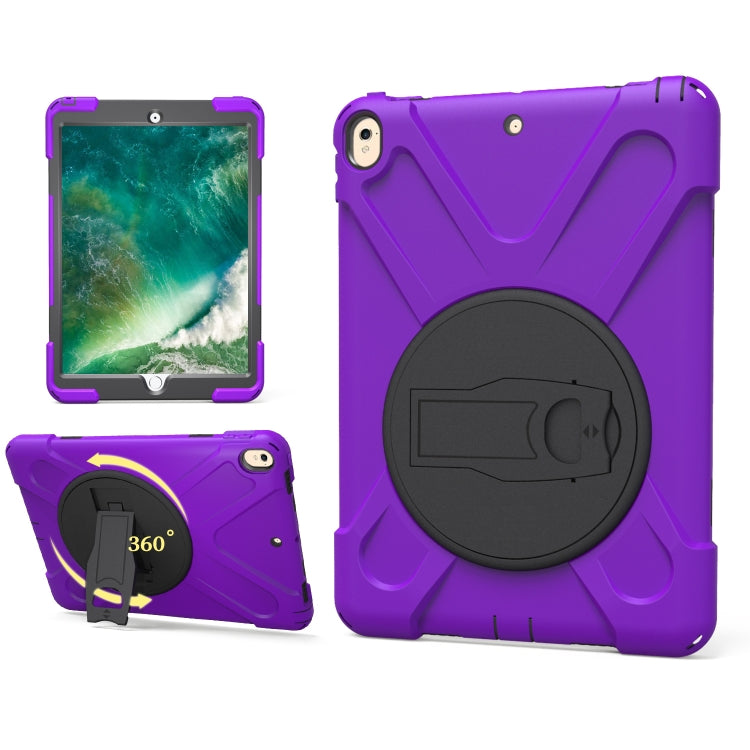 Shockproof Colorful Silicone + PC Protective Case with Holder, For iPad Pro 10.5