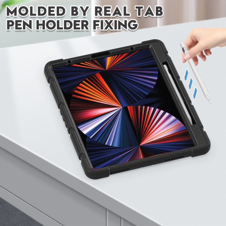 3-Layer Protection Screen Frame + PC + Silicone Shockproof Combination Case with Holder, For iPad Pro 12.9 2022 / 2021, For iPad Pro 12.9 2020