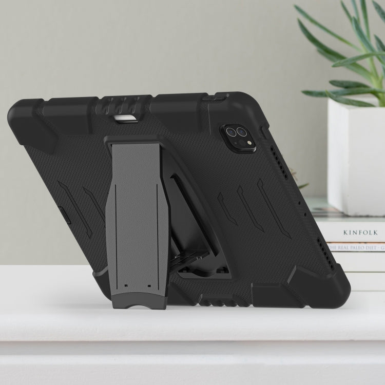 3-Layer Protection Screen Frame + PC + Silicone Shockproof Combination Case with Holder, For iPad Pro 12.9 2022 / 2021, For iPad Pro 12.9 2020