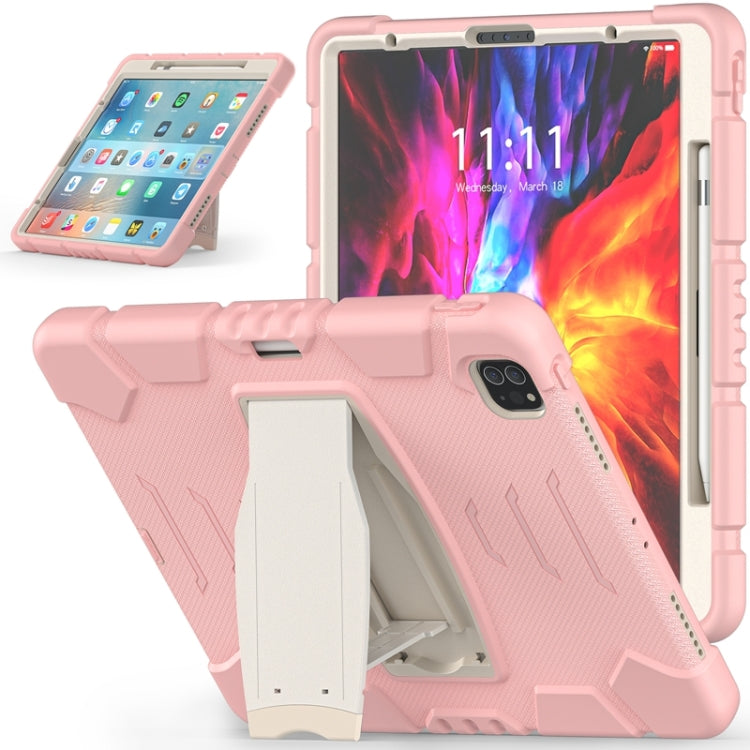3-Layer Protection Screen Frame + PC + Silicone Shockproof Combination Case with Holder, For iPad Pro 12.9 2022 / 2021, For iPad Pro 12.9 2020
