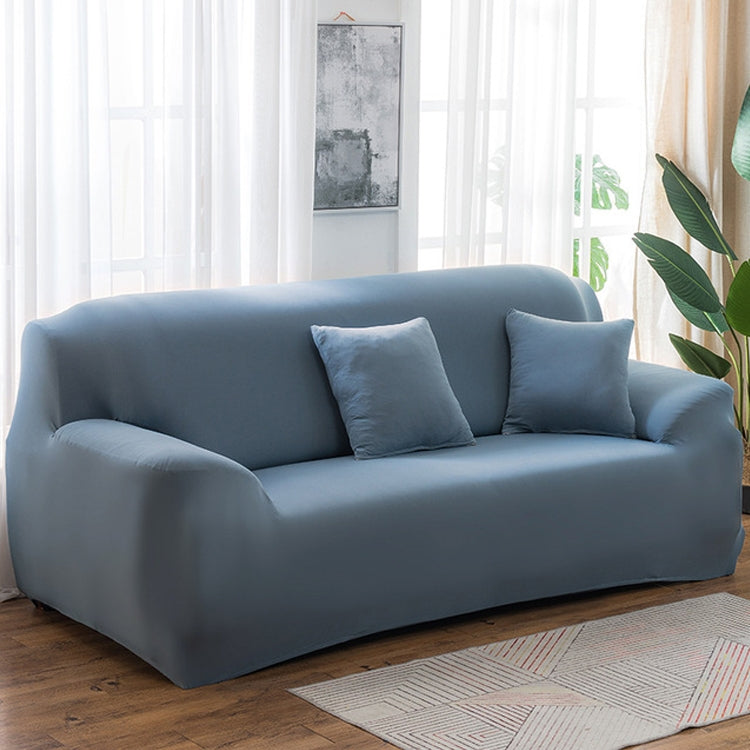 145-185cm Four Seasons Solid Color Elastic Full Coverage Non-slip Sofa Cover