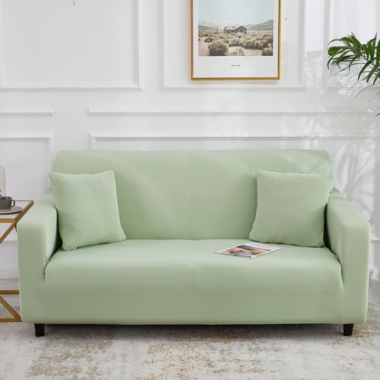 145-185cm Four Seasons Solid Color Elastic Full Coverage Non-slip Sofa Cover