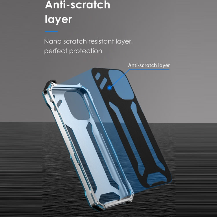 R-JUST Shockproof Armor Metal Protective Case, For iPhone 13, For iPhone 13 Pro, For iPhone 13 Pro Max, For iPhone 13 mini