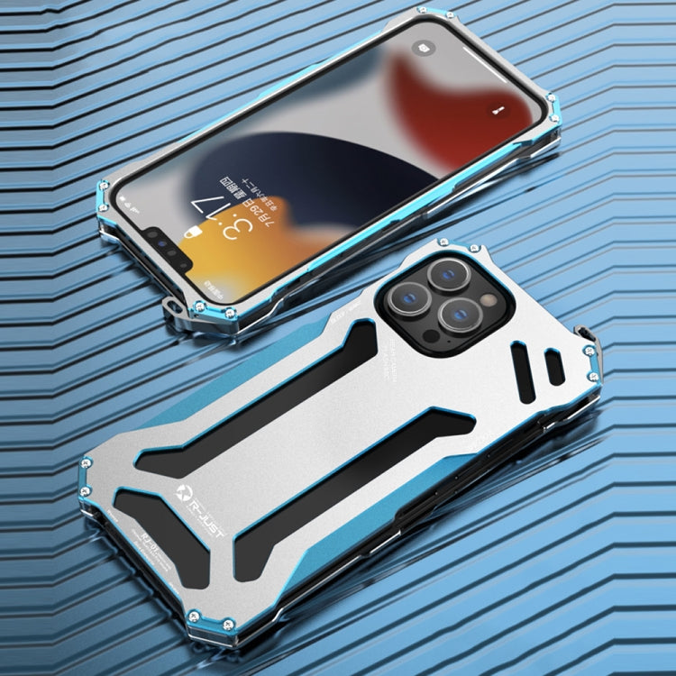 R-JUST Shockproof Armor Metal Protective Case, For iPhone 13, For iPhone 13 Pro, For iPhone 13 Pro Max, For iPhone 13 mini