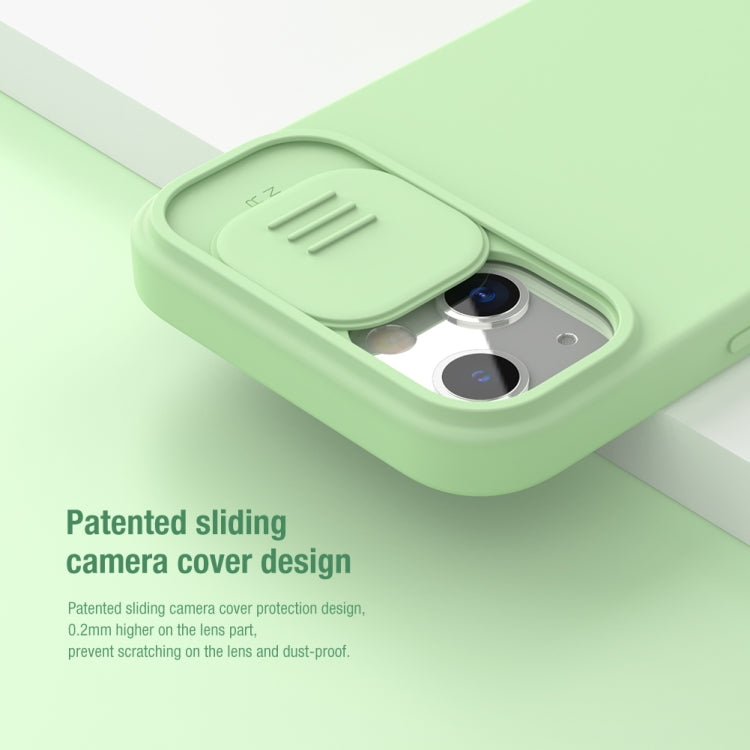 NILLKIN CamShield MagSafe Magnetic Liquid Silicone + PC Full Coverage Case, For iPhone 13, For iPhone 13 Pro