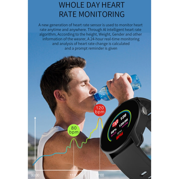 W9 Smart Sport Bracelet, Support Heart Rate Detection & Pedometer & Sedentary Reminder & Sleep Monitoring