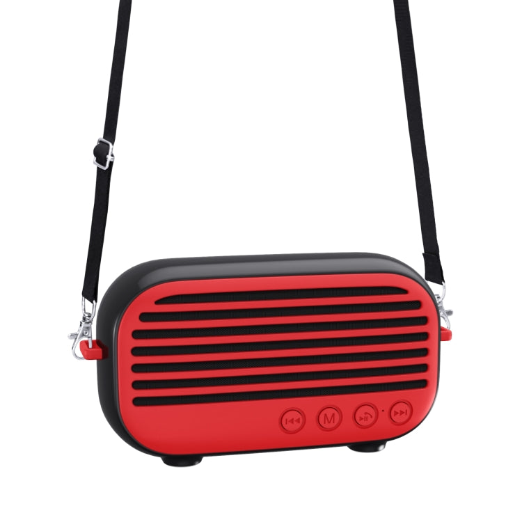 New Rixing NR-3000M Bluetooth 5.0 Portable Karaoke Wireless Bluetooth Speaker with Microphone & Shoulder Strap, NR-3000M(Black), NR-3000M(Red), NR-3000M(Blue), NR-3000M(Green)
