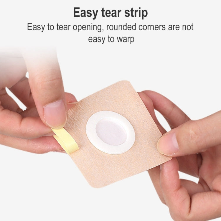 100 PCS 042 Spunlace Non-woven Stickers Anti-osmosis Three-volt Belly Button Plaster, 5x5x1.5cm, 6x6x2cm, 7x7x3cm, 8x8x4cm