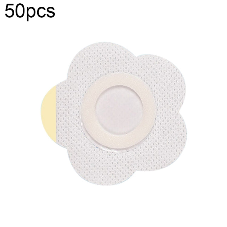 50pcs 043 Non-woven Stickers Wound Anti-seepage Three-volt Medicinal Patch, 6x6x2cm (Plum Shape), 7x7x3cm (Plum Shape), 5x5x1.5cm (Square), 6x6x2cm (Square), 7x7x3cm (Square), 8x8x4cm (Square)