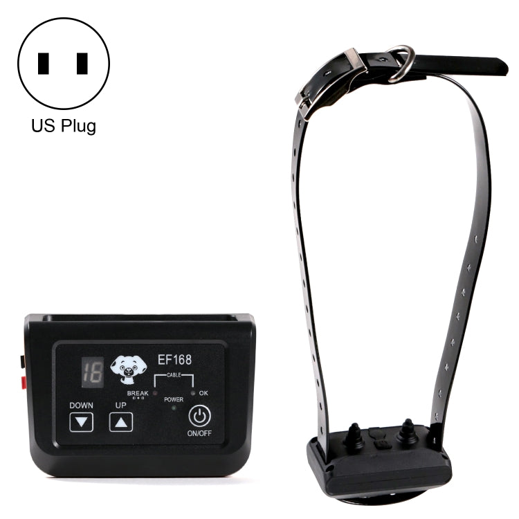 EF168 Wired Rechargeable Waterproof Pet Electronic Fence Dog Training Device, 1 to 1