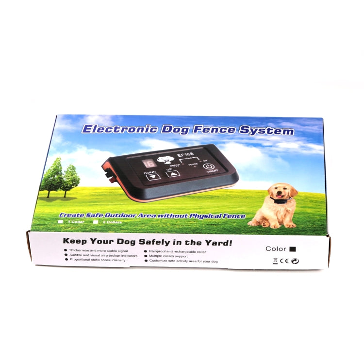 EF168 Wired Rechargeable Waterproof Pet Electronic Fence Dog Training Device, 1 to 1