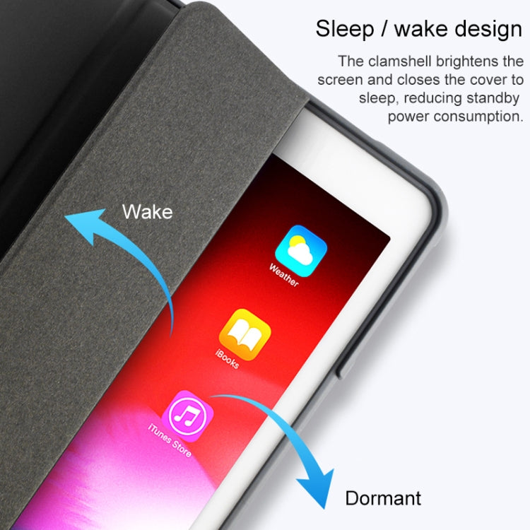 Mutural Horizontal Flip PC + TPU + PU Leather Case with Holder & Pen Slot, For iPad 10.2, For iPad 9.7, For iPad Pro 10.5