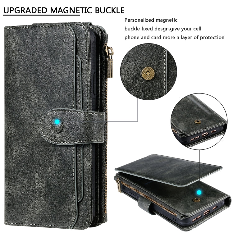 Retro Multifunctional Horizontal Flip PU Leather Case with Card Slot & Holder & Wallet & Photo Frame, For iPhone 11 Pro, For iPhone 11, For iPhone 11 Pro Max