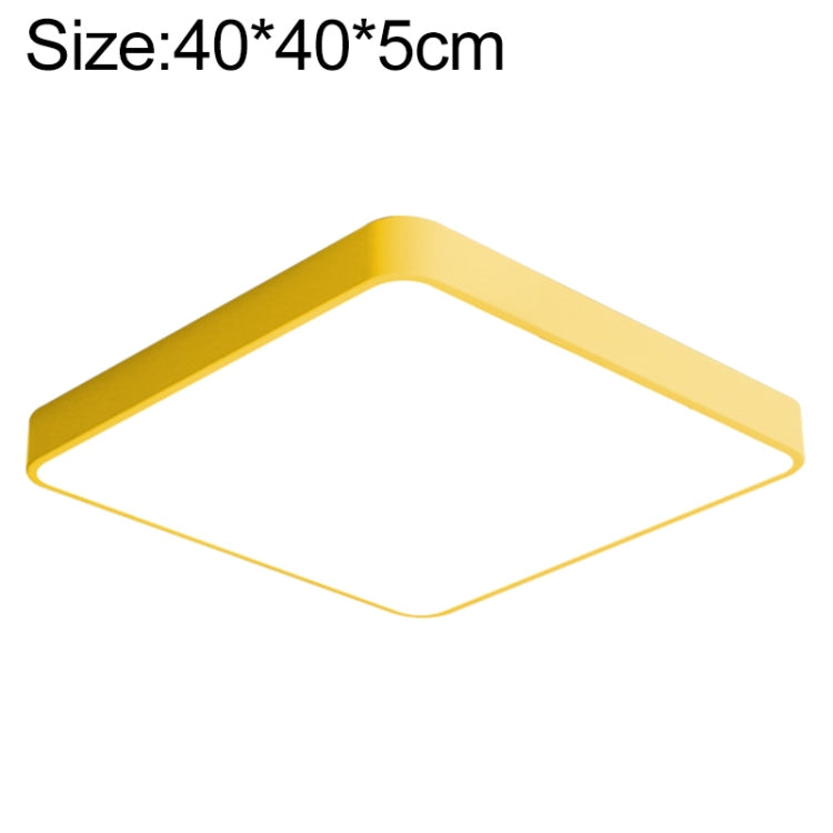 Macaron LED Square Ceiling Lamp, 3-Colors Light, 30cm, 40cm, 50cm, 60cm