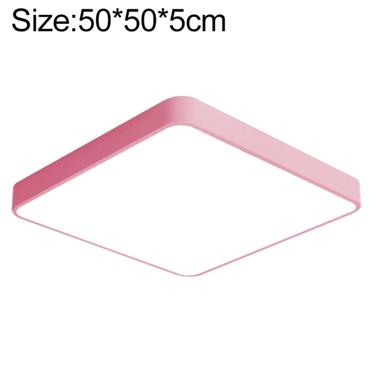 Macaron LED Square Ceiling Lamp, 3-Colors Light, 30cm, 40cm, 50cm, 60cm