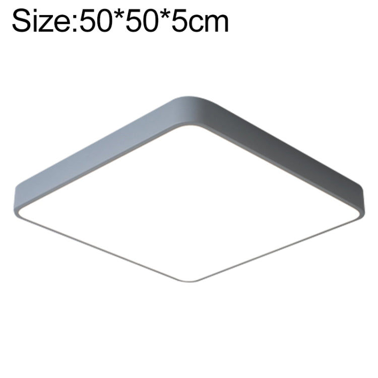 Macaron LED Square Ceiling Lamp, 3-Colors Light, 30cm, 40cm, 50cm, 60cm