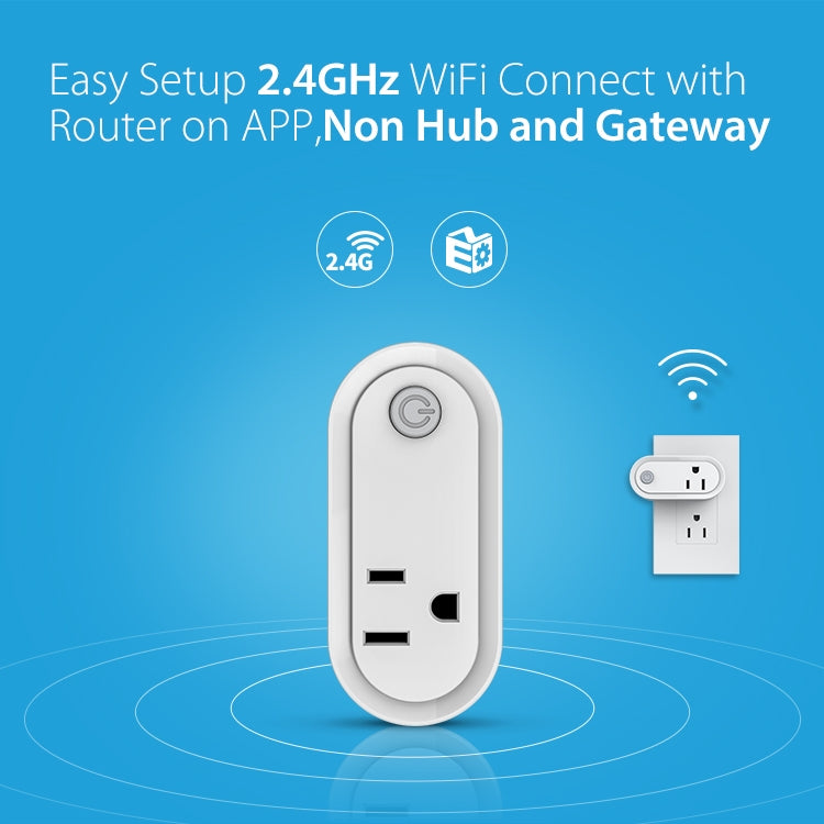 NEO NAS-WR12W 15A 2.4G WiFi US Smart Power Plug, WR12W