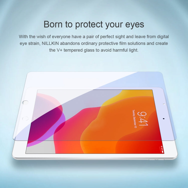 NILLKIN V+ Series 0.33mm 4H Anti-blue Ray Tempered Glass Film, For iPad 10.2