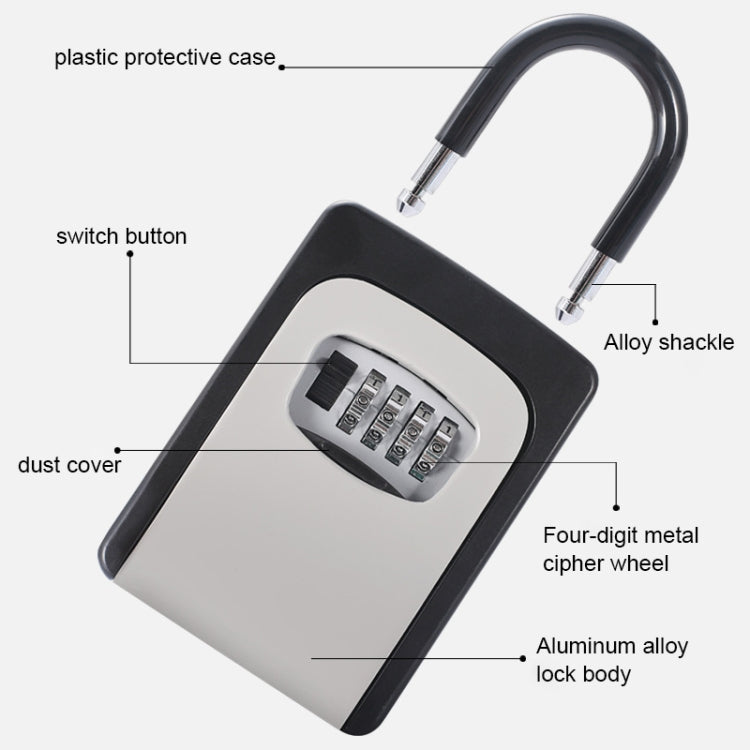 KS6500 Installation-free Hanging Decoration Key Password Box, Orange, Black, Red, Blue